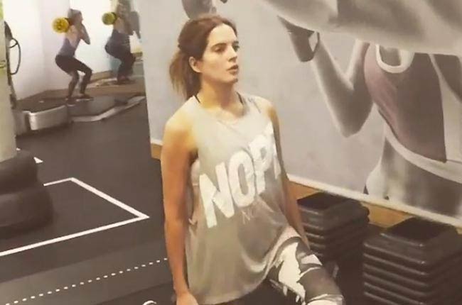 Binky Felstead pregnancy fitness routine