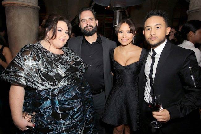 Chrissy Metz and her boyfriend on the red carpet in January 2017