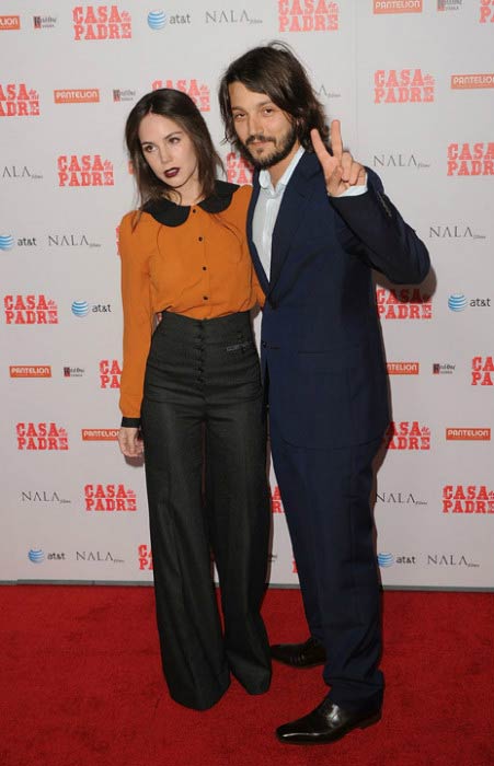 Diego Luna and Camila Sodi at Casa De Mi Padre premiere in March 2012