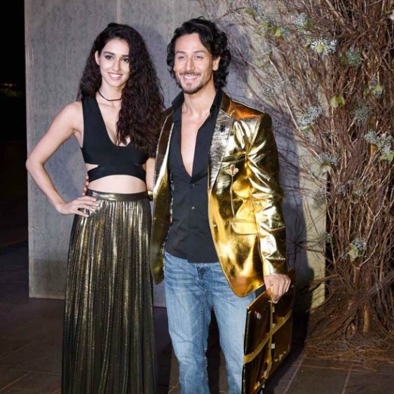 Disha Patani and Tiger Shroff at the fashion designer Manish Malhotra’s 50th birthday bash in December 2016