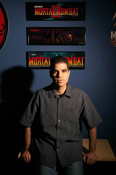Ed Boon in a photoshoot for Mortal Kombat game