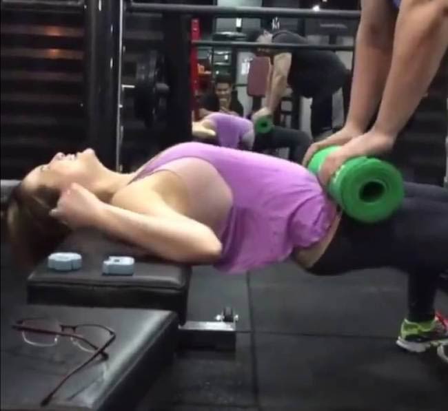 Ellen Adarna during a workout