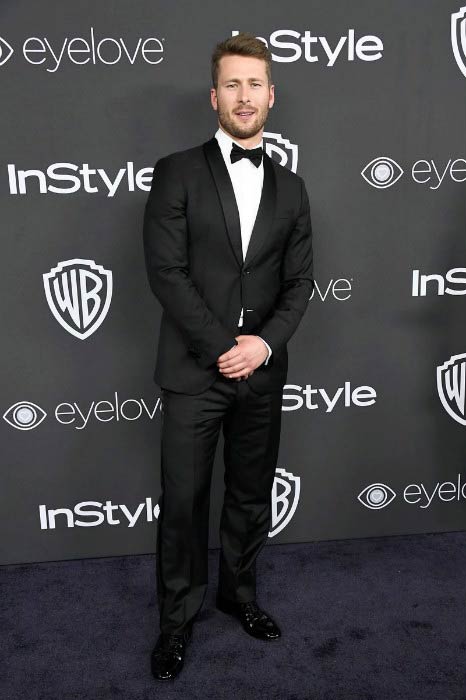 Glen Powell at the 2017 Post-Golden Globes Party