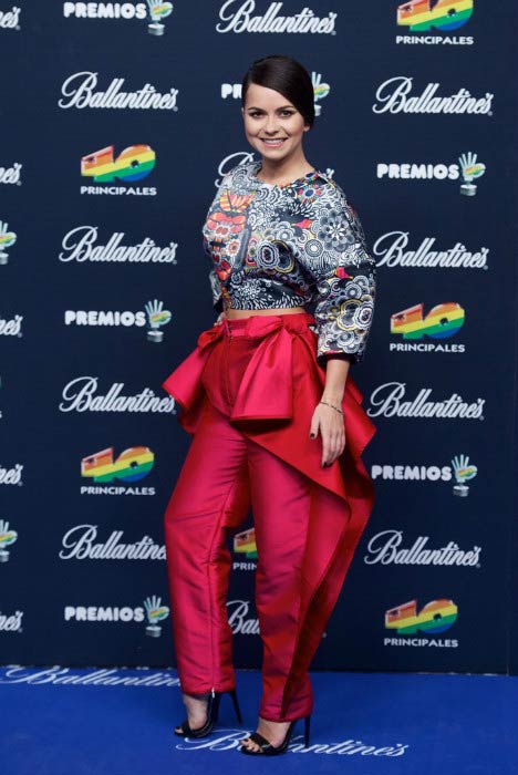 Inna at the 40 Principales Awards in December 2014 in Spain