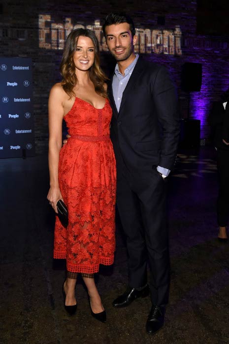 Justin Baldoni and Emily Baldoni at the Entertainment Weekly & People Upfronts Party in May 2016