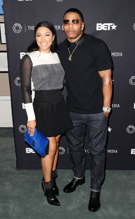 Nelly and Shantel Jackson at An Evening with Real Husbands of Hollywood event in October 2014