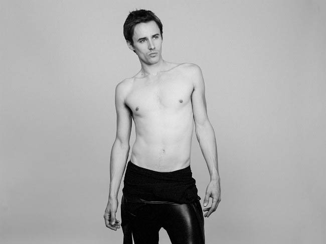 Reeve Carney posing for New Tyler Shields photoshoot