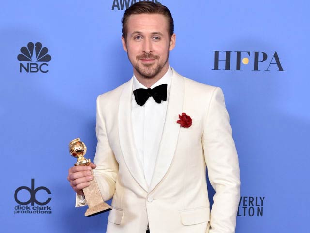 Ryan Gosling during Golden Globes 2017