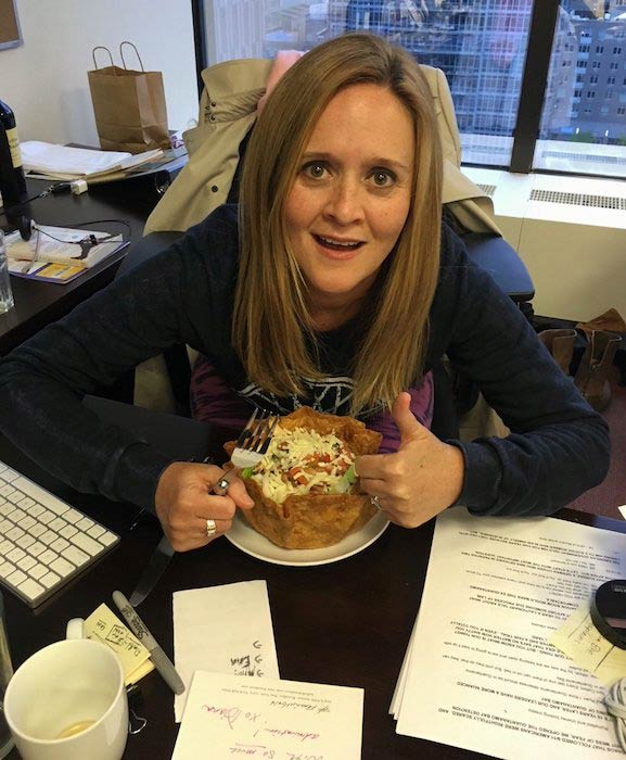 Samantha Bee with her healthy diet