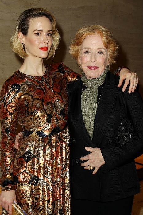 Sarah Paulson and Holland Taylor during an event in 2015