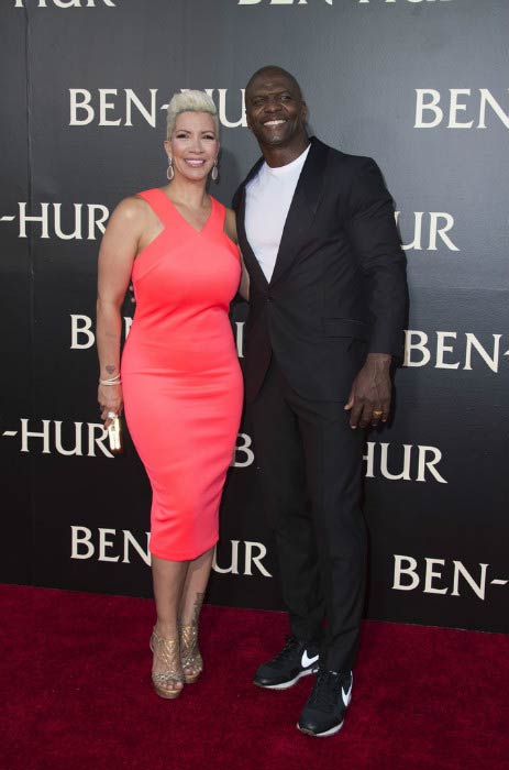 Terry Crews and Rebecca Crews at the Ben Hur premiere in August 2016