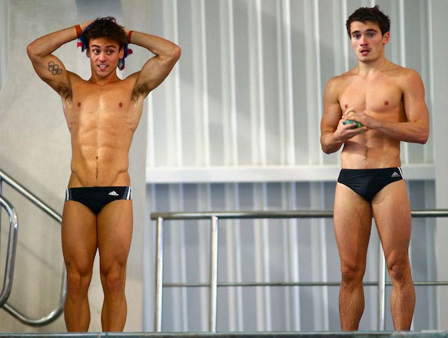 Tom Daley (Left) at Rio Olympics 2016