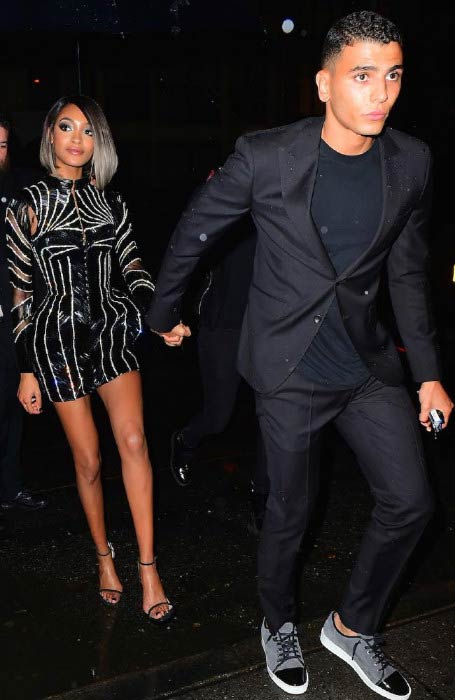 Younes Bendjima and Jourdan Dunn leaving a private party in 2016