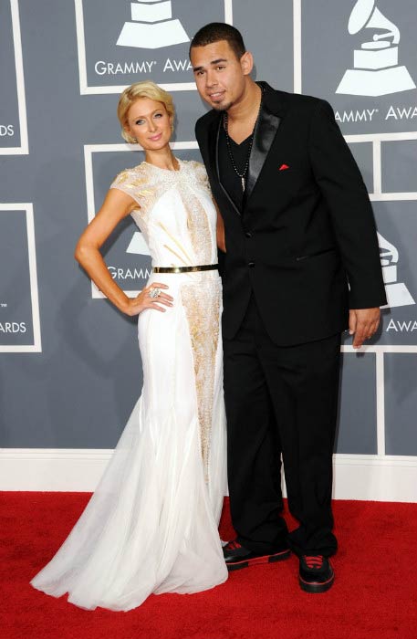 Afrojack and Paris Hilton at the 54th Annual GRAMMY Awards in February 2012