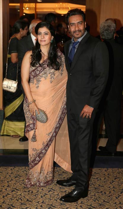 Ajay Devgan and Kajol at the British Asian Trust Reception on Day 4 in November 2013