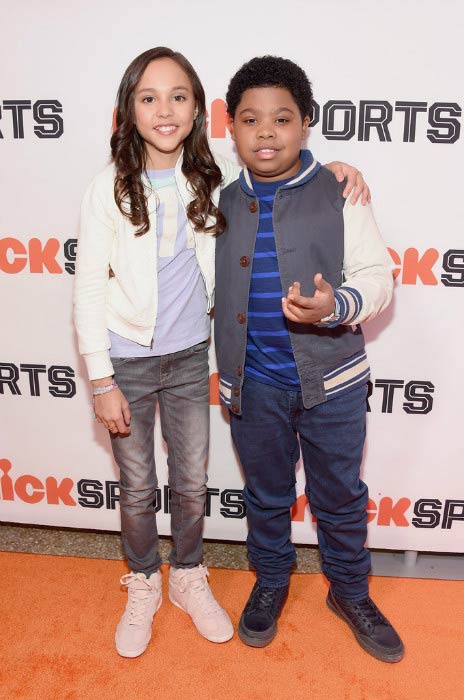 Benjamin Flores with Breanna Yde at the Little Ballers Documentary screening party in February 2015