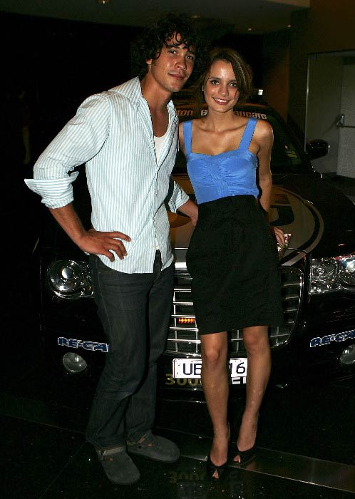 Bob Morley and Jessica Tovey at the V8 Supercar Season 2007 Launch