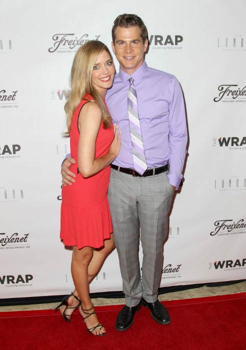 Christina Moore and John Ducey at TheWrap's First Annual Emmy Party in June 2014