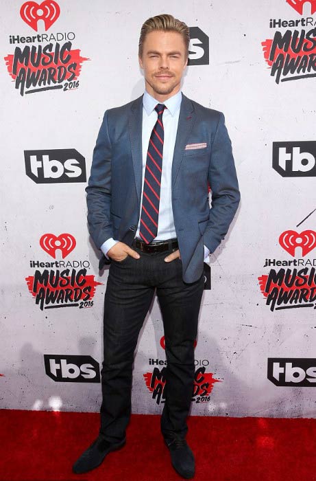 Derek Hough at the iHeartRadio Music Awards in April 2016