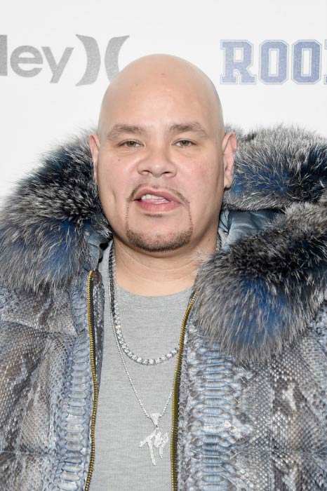 Fat Joe posing at the Rookie USA fashion show during New York Fashion Week in February 2017