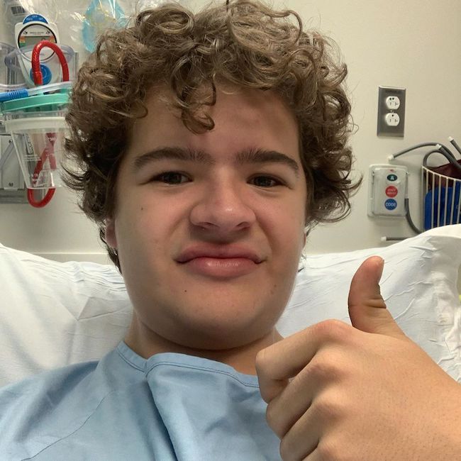 Gaten Matarazzo after surgery #4 of Cleidocranial Dysostosis (CCD) in January 2020