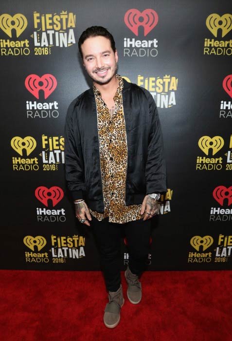 J Balvin at the iHeartRadio Fiesta Latina in November 2016