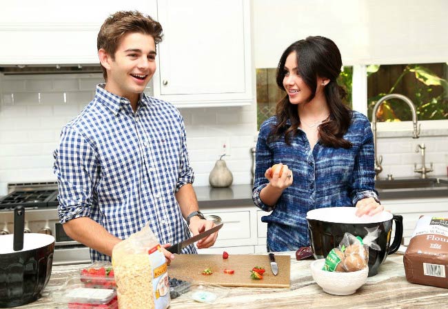 Jack Griffo and Ryan Newman as seen in November 2014