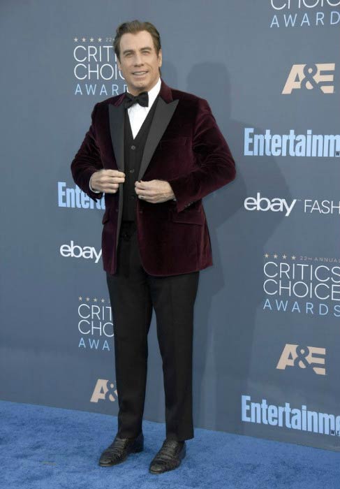 John Travolta at Critics' Choice Awards in December 2016