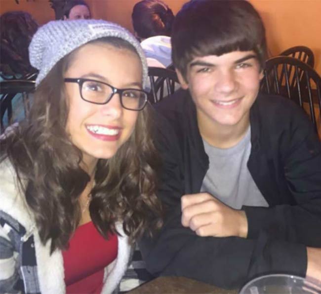 Madisyn Shipman and Logan Patrick in a social media picture in 2016