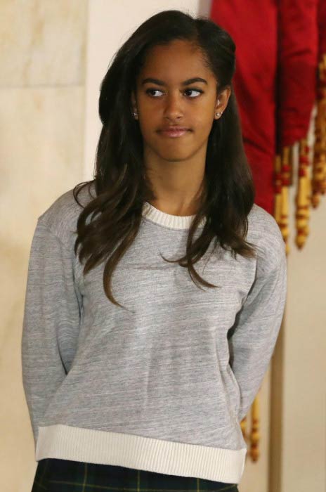 Malia Obama at the President Obama Pardons National Thanksgiving Turkey At Annual Ceremony in November 2014