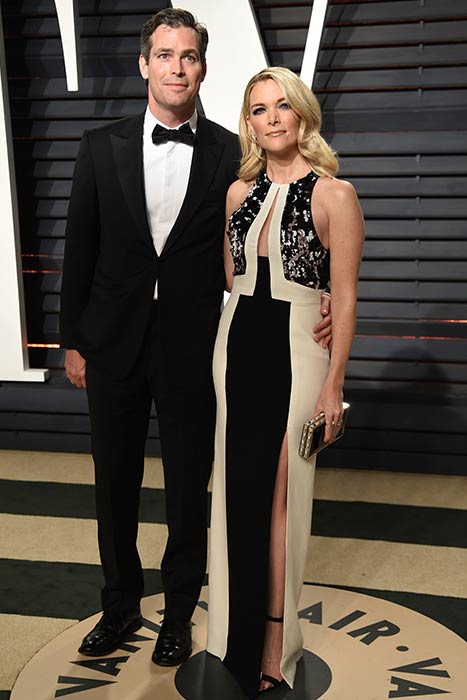 Megyn Kelly and Douglas Brunt at the 2017 Vanity Fair Oscar Party