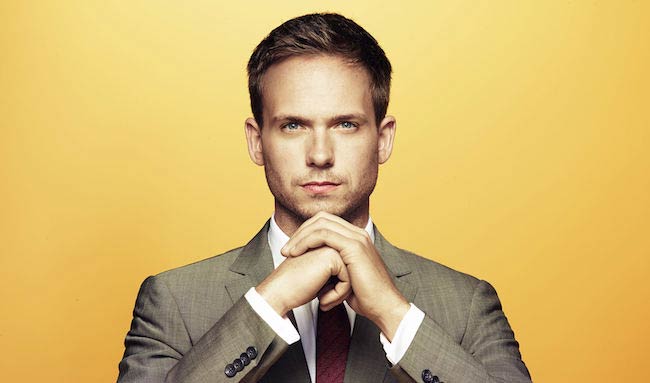 Patrick J. Adams in a photoshoot for USA Network