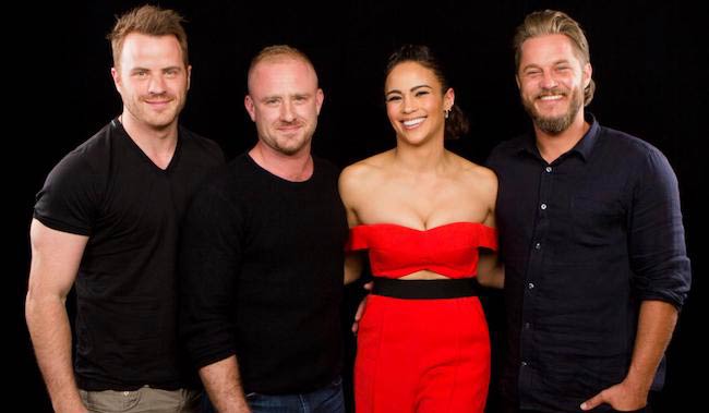 Paula Patton with "Warcraft" cast