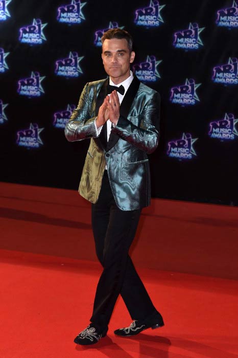 Robbie Williams at the 18th NRJ Music Awards in November 2016 in Cannes, France