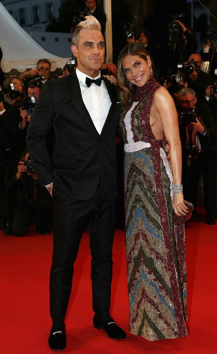 Robbie Williams and Ayda Field at the 68th annual Cannes Film Festival in May 2015