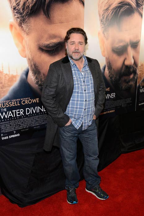 Russell Crowe at the screening of The Water Diviner in April 2015 in Chicago