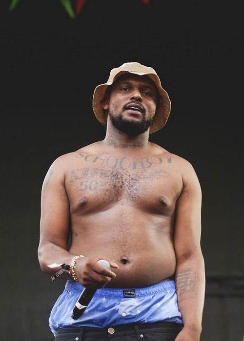 ScHoolboy Q shirtless body