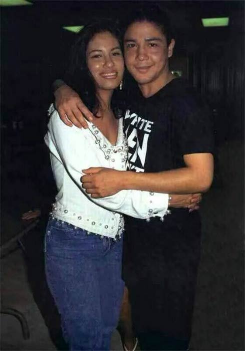 Selena Quintanilla and ex-husband Chris Perez
