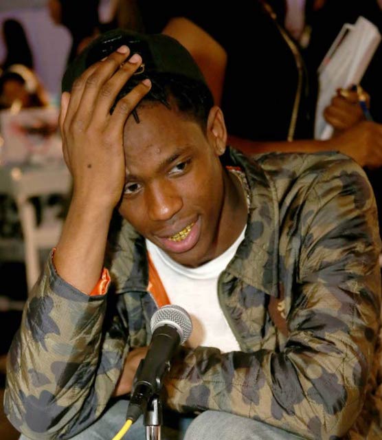 Travis Scott at the Radio Room Day 1 during the 2013 BET Awards