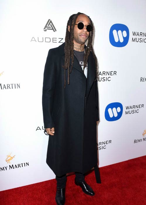 Ty Dolla Sign at the Warner Music Group GRAMMY Party in February 2017