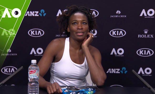 Venus Williams during Australian Open 2017 press conference