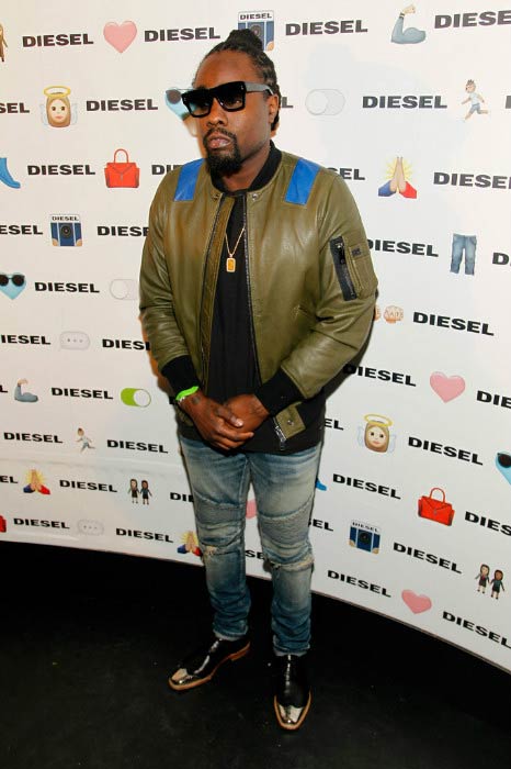 Wale at the DIESEL's Madison Avenue flagship in February 2016