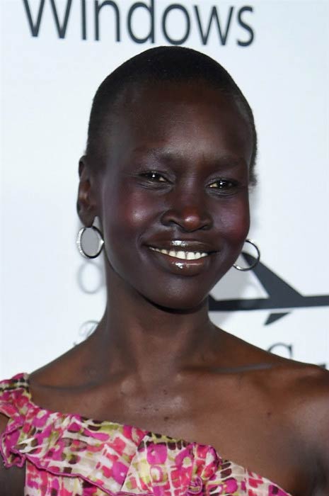 Alek Wek at the 7th Annual amfAR Inspiration Gala in June 2016