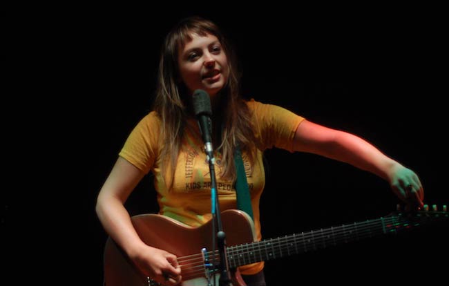 Angel Olsen performing live at a concert held at Zanzabar, Louisville in 2016