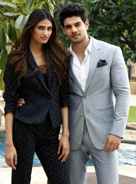 Athiya Shetty and Sooraj Pancholi in a photoshoot for Hero movie promotion in 2015