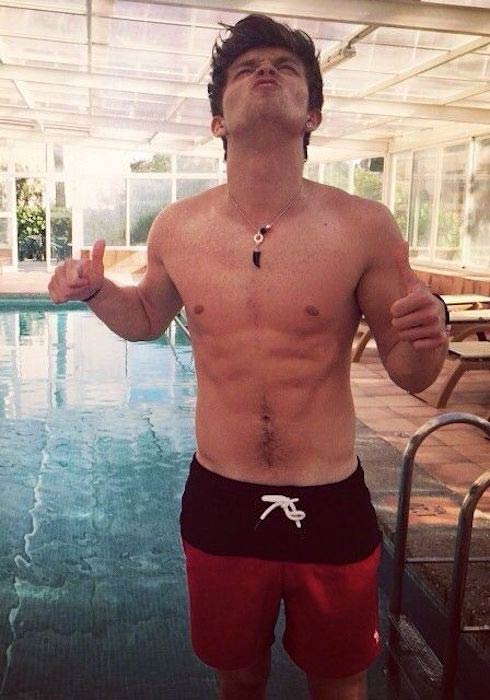 Connor Ball shirtless body