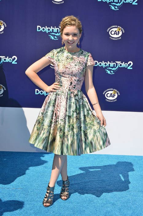 Cozi Zuehlsdorff at the premiere of Dolphin Tale 2 in September 2014