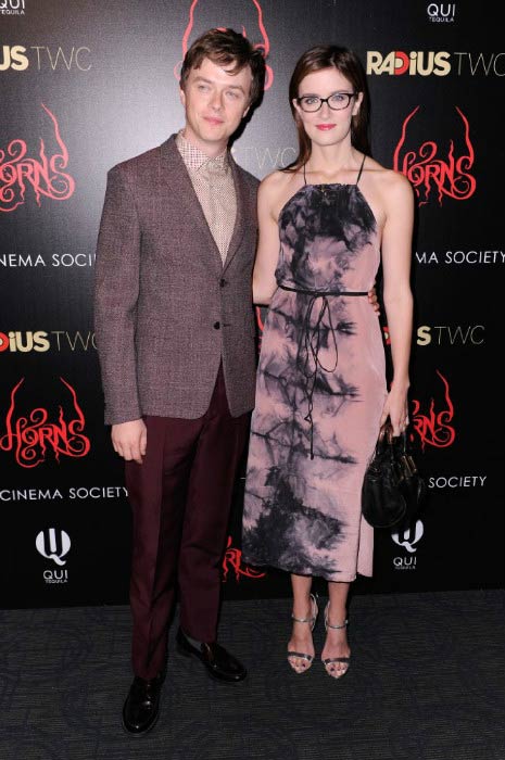 Dane DeHaan and Anna Wood at the RADiUS TWC and The Cinema Society New York Premiere of “Horns” in October 2014