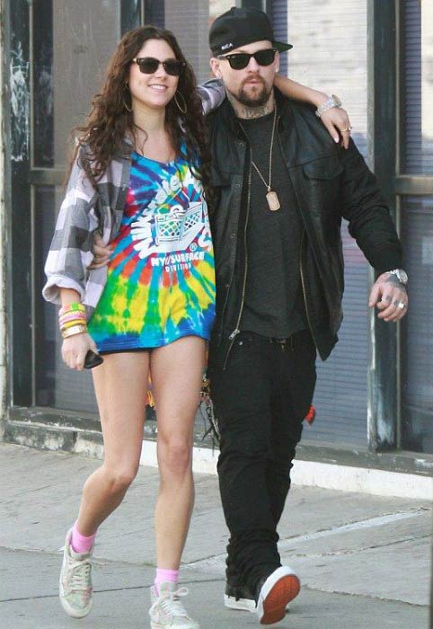 Eliza Doolittle and Benji Madden on the streets of Los Angeles in December 2011