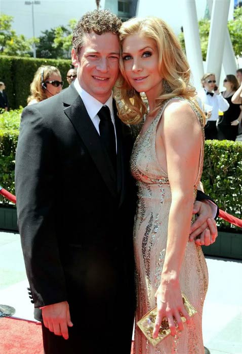 Elizabeth Mitchell and Chris Soldevilla at the Creative Arts Emmy Awards in August 2010